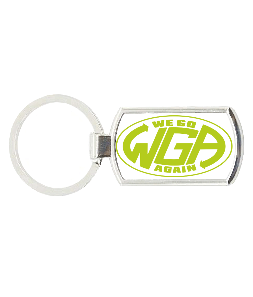We Go Again Logo Keyring
